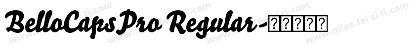 BelloCapsPro Regular字体转换